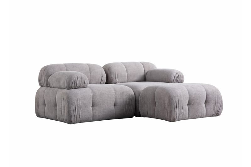 Bengul Soffa med Divan 2-sits - Ljusgrå - Möbler - Soffa - Divansoffa & schäslongsoffa - 2 sits soffa med divan