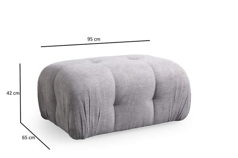 Bengul Soffa med Divan 2-sits - Ljusgrå - Möbler - Soffa - Divansoffa & schäslongsoffa - 2 sits soffa med divan