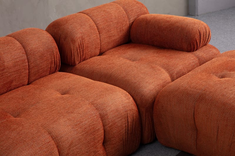 Bengul Soffa med Divan 2-sits - Orange - Möbler - Soffa - Divansoffa & schäslongsoffa - 2 sits soffa med divan