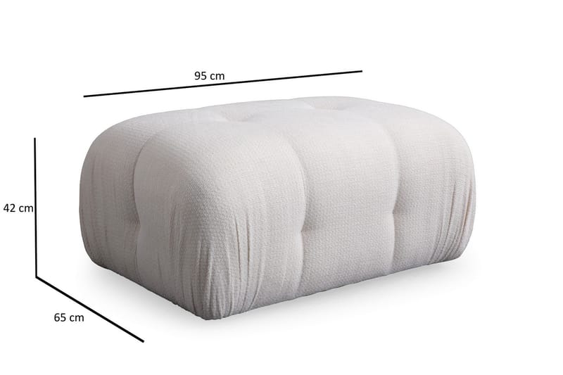 Bengul Soffa med Divan 2-sits - Vit - Möbler - Soffa - Divansoffa & schäslongsoffa - 2 sits soffa med divan