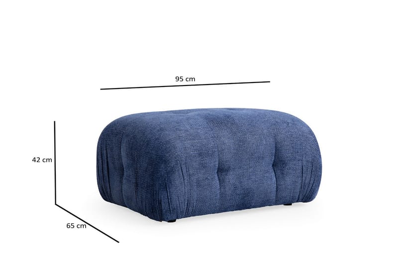 Bengul Soffa med Divan 3-sits - Blå - Möbler - Soffa - Divansoffa & schäslongsoffa - 3 sits soffa med divan