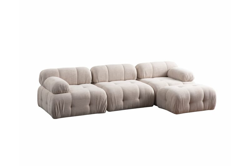 Bengul Soffa med Divan 3-sits - Cream - Möbler - Soffa - Divansoffa & schäslongsoffa - 3 sits soffa med divan