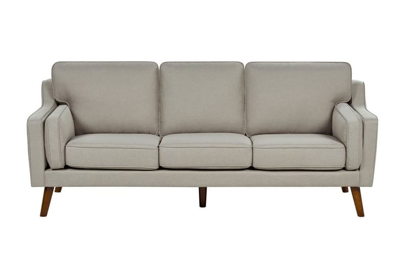 Bertha Soffa 3-sits - Beige/Mörkt trä - Möbler - Soffa - 3 sits soffa