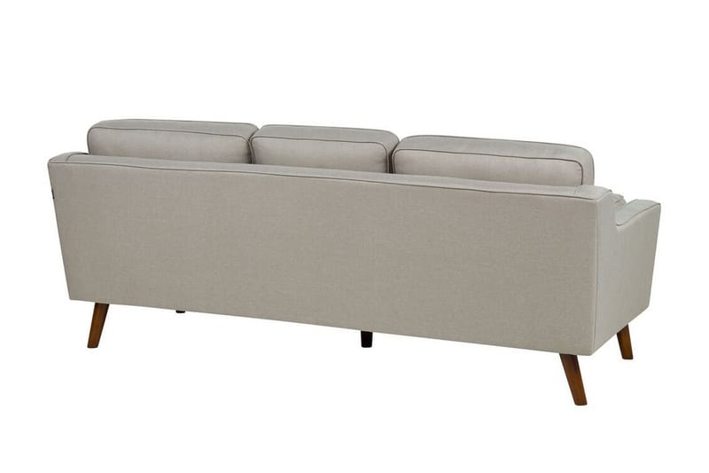 Bertha Soffa 3-sits - Beige/Mörkt trä - Möbler - Soffa - 3 sits soffa