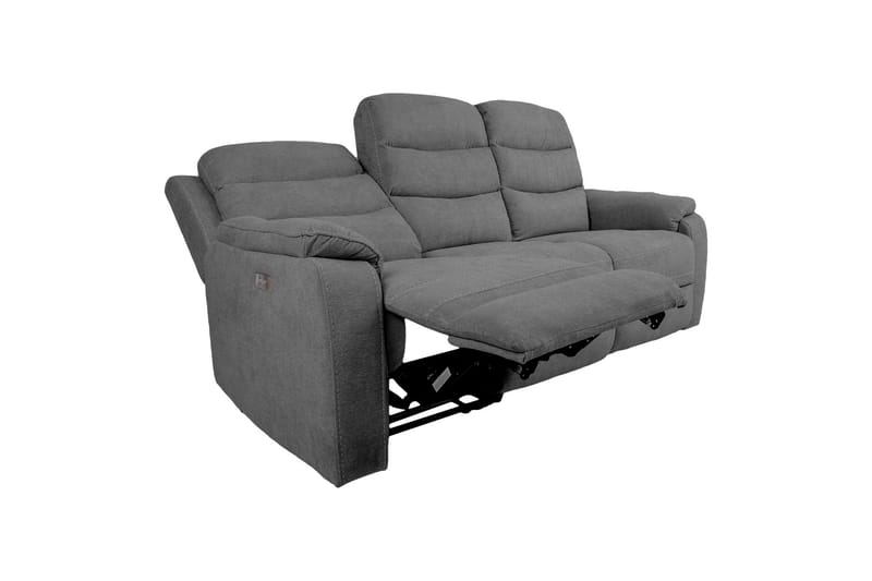 Reclinersoffa Mimi 3-sits Grå - Möbler - Soffa - Biosoffa & reclinersoffa - 3 sits biosoffa & reclinersoffa