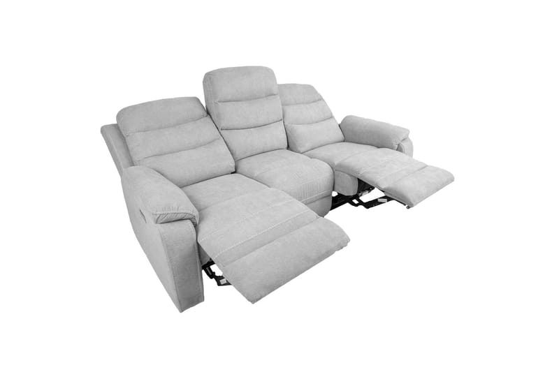 Reclinersoffa Mimi 3-sits Ljusgrå - Möbler - Soffa - Biosoffa & reclinersoffa - 3 sits biosoffa & reclinersoffa