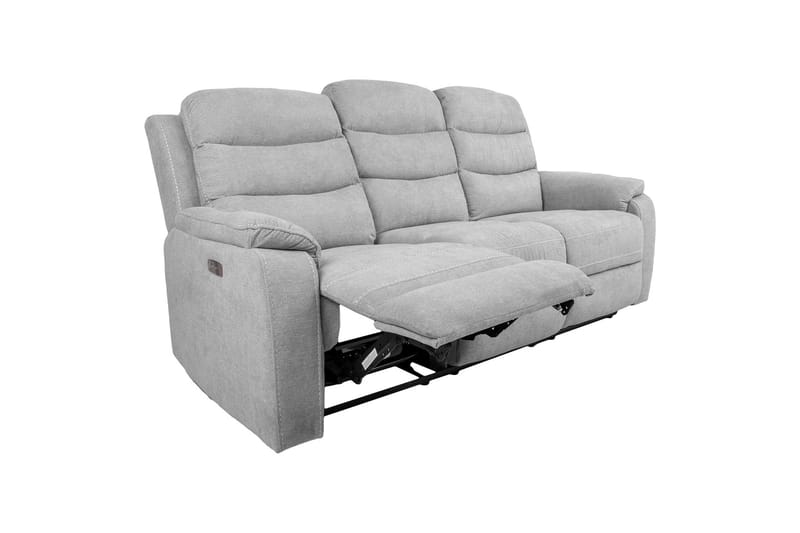 Reclinersoffa Mimi 3-sits Ljusgrå - Möbler - Soffa - Biosoffa & reclinersoffa - 3 sits biosoffa & reclinersoffa