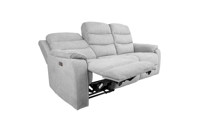 Reclinersoffa Mimi 3-sits Ljusgrå - Möbler - Soffa - Biosoffa & reclinersoffa - 3 sits biosoffa & reclinersoffa