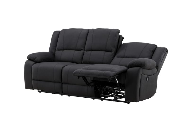 Singapore Reclinersoffa 3 sits Konstläder - Svart - Möbler - Soffa - Biosoffa & reclinersoffa