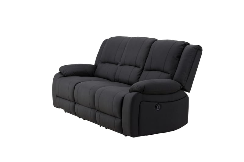 Singapore Reclinersoffa 3 sits Konstläder - Svart - Möbler - Soffa - Biosoffa & reclinersoffa