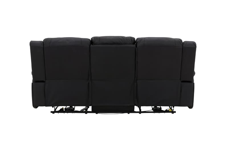 Singapore Reclinersoffa 3 sits Konstläder - Svart - Möbler - Soffa - Biosoffa & reclinersoffa