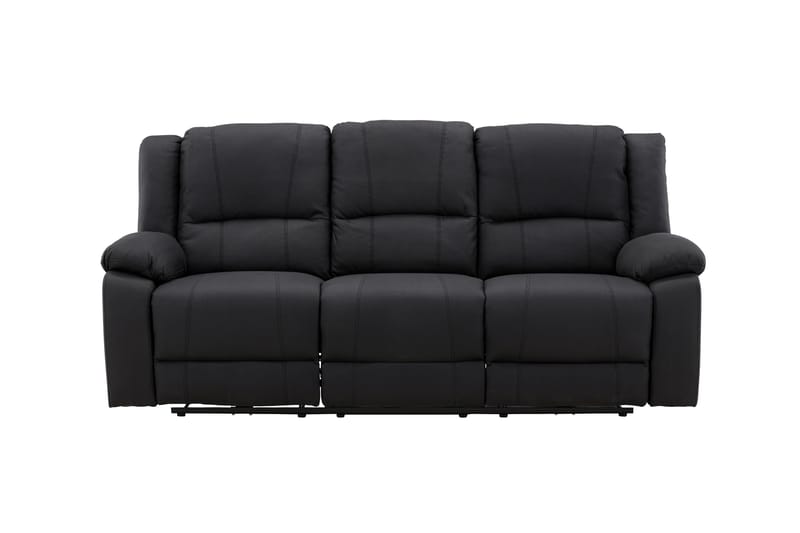 Singapore Reclinersoffa 3-sits - Svart - Möbler - Soffa - Biosoffa & reclinersoffa