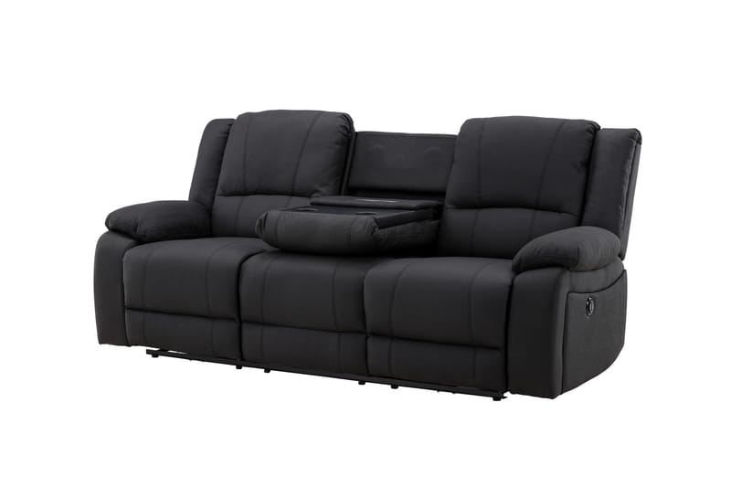 Singapore Reclinersoffa 3-sits - Svart - Möbler - Soffa - Biosoffa & reclinersoffa