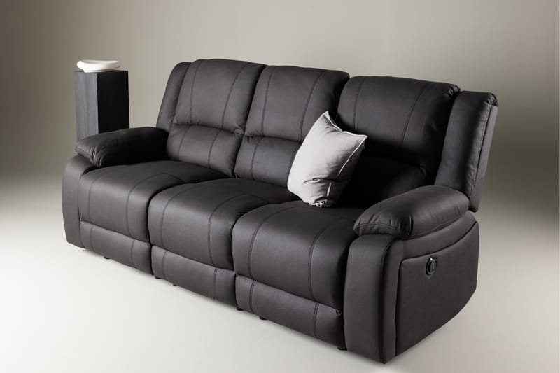 Singapore Reclinersoffa 3-sits - Svart - Möbler - Soffa - Biosoffa & reclinersoffa