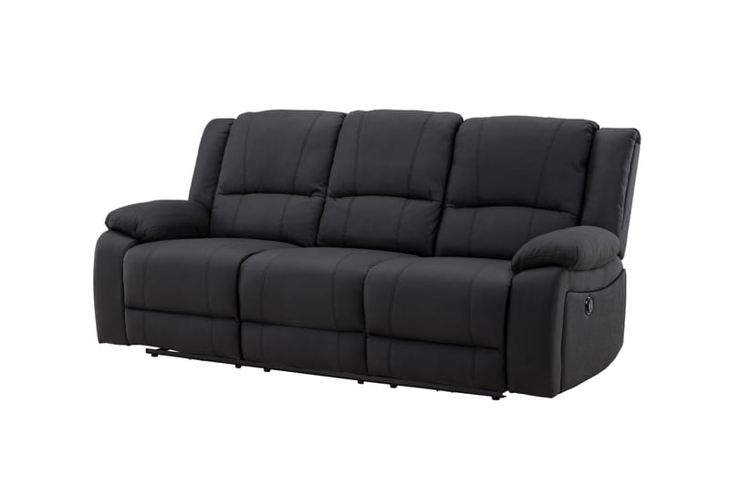 Singapore Reclinersoffa 3-sits - Svart - Möbler - Soffa - Biosoffa & reclinersoffa