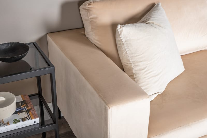 Bloom Sammetssoffa 3-sits - Beige - Möbler - Soffa - 3 sits soffa