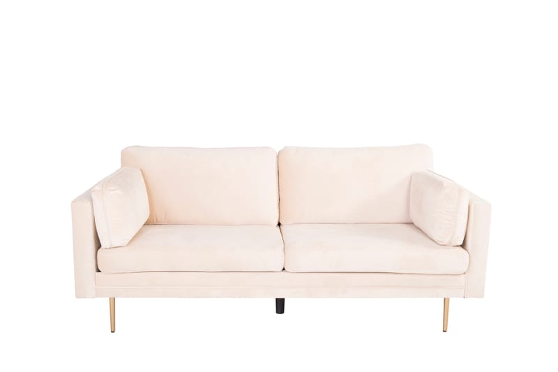 Bloom Sammetssoffa 3-sits - Beige - Möbler - Soffa - 3 sits soffa