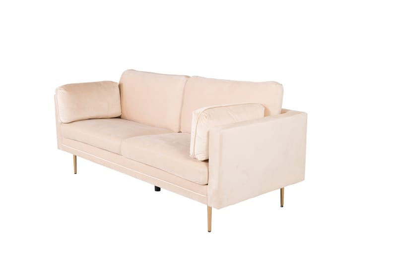 Bloom Sammetssoffa 3-sits - Beige - Möbler - Soffa - 3 sits soffa