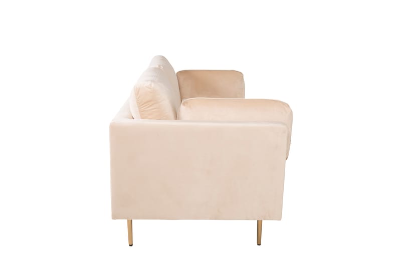 Bloom Sammetssoffa 3-sits - Beige - Möbler - Soffa - 3 sits soffa