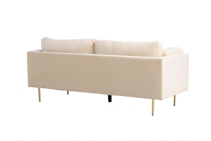 Bloom Sammetssoffa 3-sits - Beige - Möbler - Soffa - 3 sits soffa