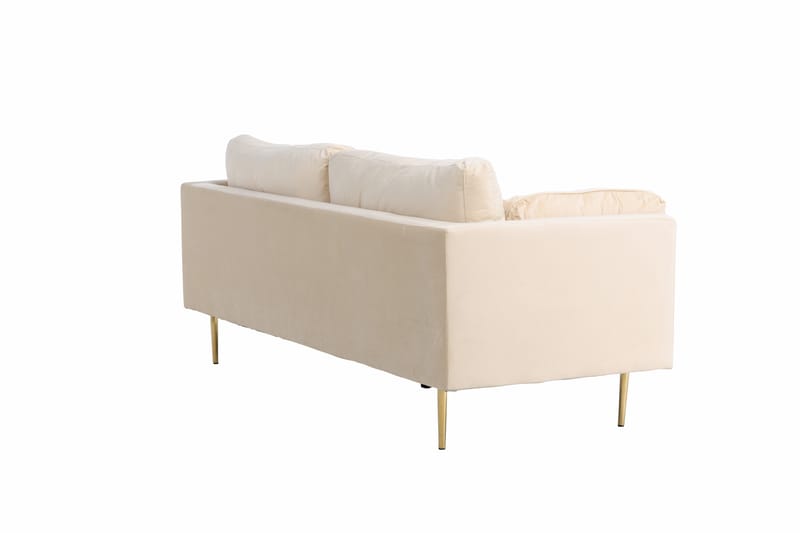 Bloom Sammetssoffa 3-sits - Beige - Möbler - Soffa - 3 sits soffa