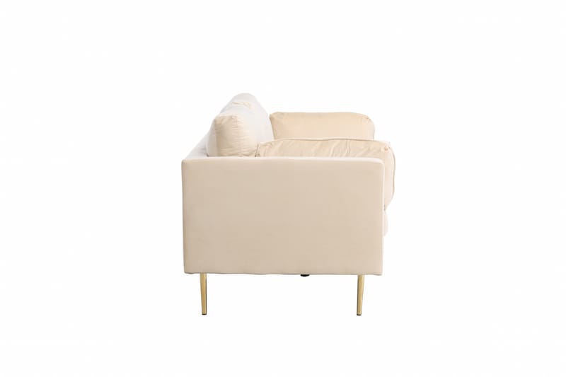 Bloom Sammetssoffa 3-sits - Beige - Möbler - Soffa - 3 sits soffa