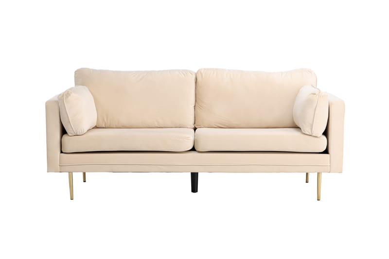 Bloom Sammetssoffa 3-sits - Beige - Möbler - Soffa - 3 sits soffa