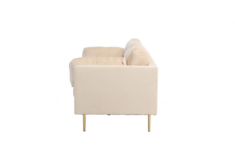 Bloom Sammetssoffa 3-sits - Beige - Möbler - Soffa - 3 sits soffa