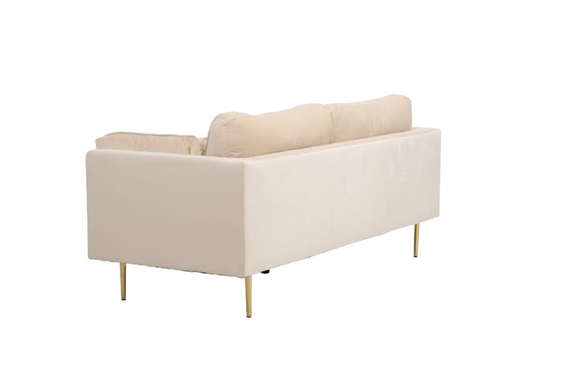 Bloom Sammetssoffa 3-sits - Beige - Möbler - Soffa - 3 sits soffa