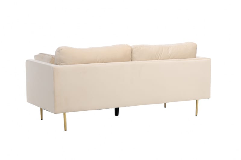 Bloom Sammetssoffa 3-sits - Beige - Möbler - Soffa - 3 sits soffa