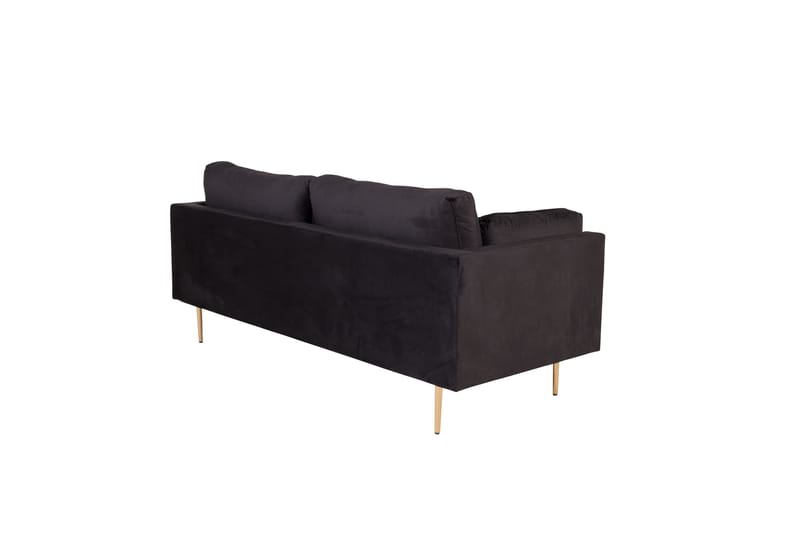 Bloom Sammetssoffa 3-sits - Svart - Möbler - Soffa - 3 sits soffa