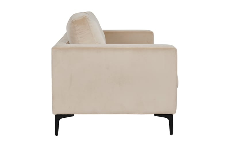 Bolero Sammetssoffa 3-sits - Beige - Möbler - Soffa - 3 sits soffa