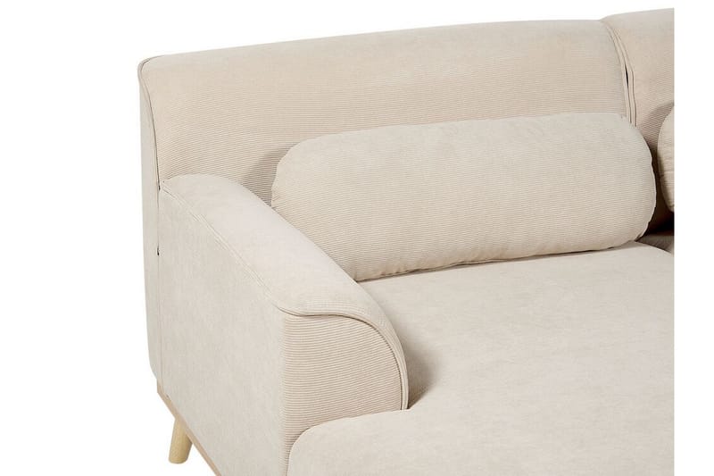 Bree Hörnsoffa 3-sits - Beige/Ljust trä - Möbler - Soffa - Hörnsoffa