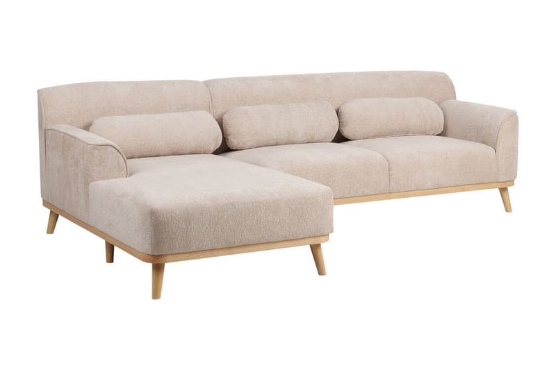 Bree Hörnsoffa 3-sits - Beige/Ljust trä - Möbler - Soffa - Hörnsoffa