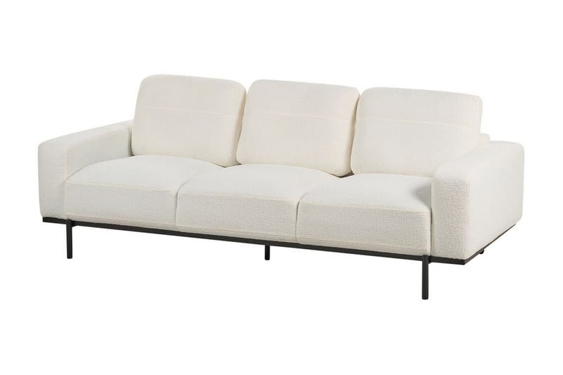 Bruna Soffa 3-sits - Vit/Svart - Möbler - Soffa - 3 sits soffa