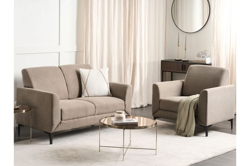 Chet Soffa 2-sits - Beige/Svart - Möbler - Soffa - 2 sits soffa