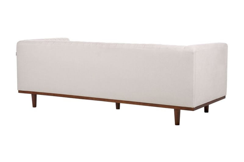 Daymian Soffa 3-sits - Beige/Mörkt trä - Möbler - Soffa - 3 sits soffa