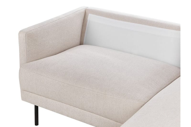 Deajna Hörnsoffa 2-sits - Beige/Svart - Möbler - Soffa - Hörnsoffa