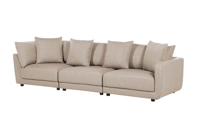 Delisha Soffa 3-sits - Beige/Svart - Möbler - Soffa - 3 sits soffa