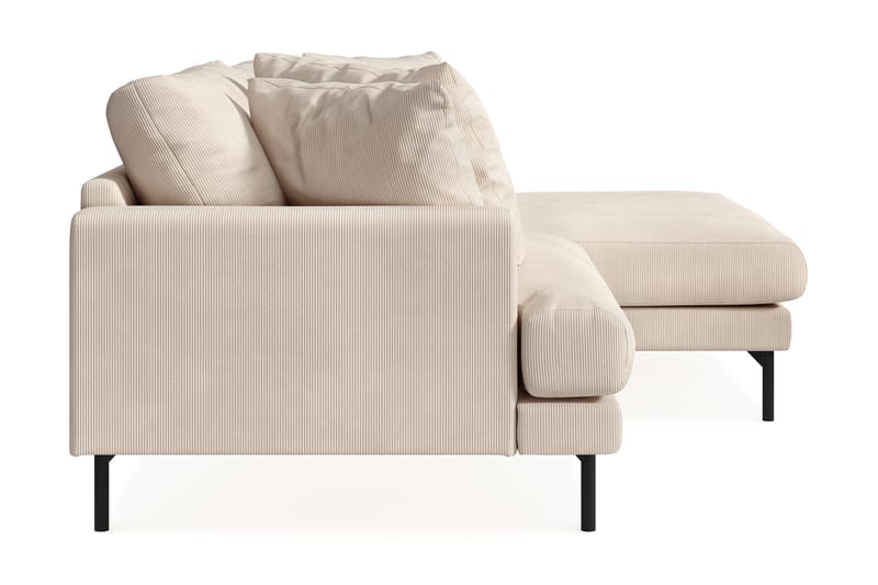 3-sits Divansoffa Menard - Beige - Möbler - Soffa - Divansoffa & schäslongsoffa - 3 sits soffa med divan