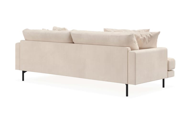 3-sits Divansoffa Menard - Beige - Möbler - Soffa - Divansoffa & schäslongsoffa - 3 sits soffa med divan