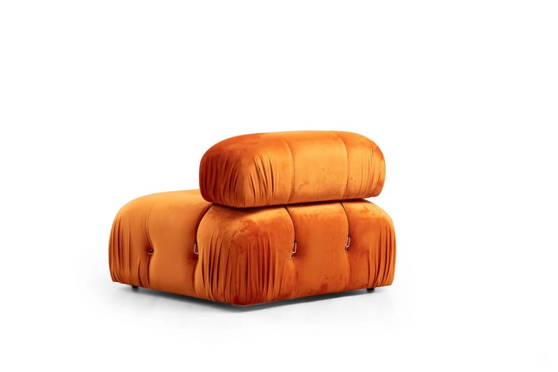 Bubblig Divansoffa 3-sits 288 cm  Belgin - Orange - Möbler - Soffa - Divansoffa & schäslongsoffa - 3 sits soffa med divan