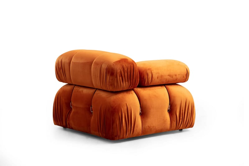 Bubblig Divansoffa 3-sits 288 cm  Belgin - Orange - Möbler - Soffa - Divansoffa & schäslongsoffa - 3 sits soffa med divan