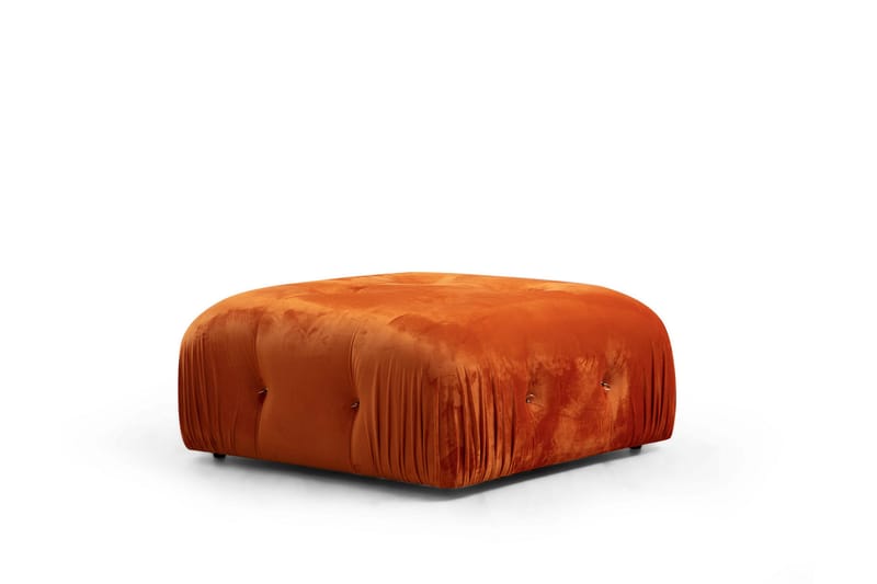 Bubblig Divansoffa 3-sits 288 cm  Belgin - Orange - Möbler - Soffa - Divansoffa & schäslongsoffa - 3 sits soffa med divan