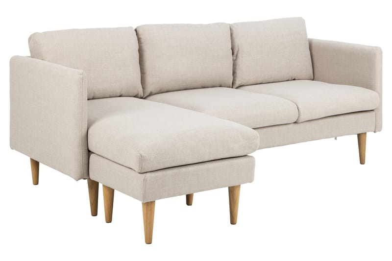 3-sits Soffa med Divan Sanat - Beige - Möbler - Soffa - Divansoffa & schäslongsoffa - 3 sits soffa med divan