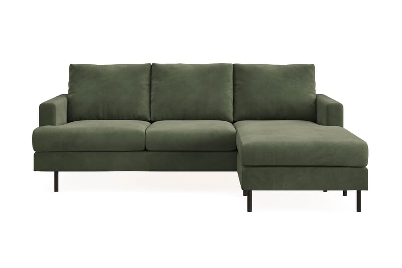 Soffa m. Divan Armunia Compact 3-sits - Grön - 2 sits soffa med divan - 4 sits soffa med divan - Sammetssoffa - Skinnsoffa - 3 sits soffa med divan - Divansoffa & schäslongsoffa