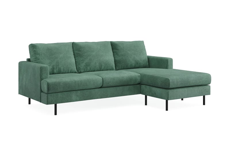 Soffa m. Divan Armunia Compact 3-sits - Grön - Möbler - Soffa - Divansoffa & schäslongsoffa - 3 sits soffa med divan