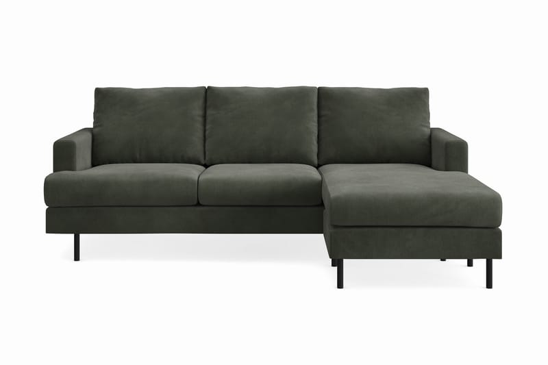 Soffa m. Divan Armunia Compact 3-sits - Mörkgrön - Möbler - Soffa - Divansoffa & schäslongsoffa - 3 sits soffa med divan