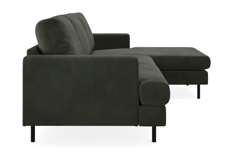 Soffa m. Divan Armunia Compact 3-sits - Mörkgrön - Möbler - Soffa - Divansoffa & schäslongsoffa - 3 sits soffa med divan