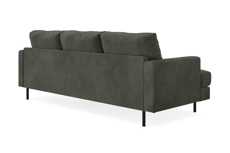 Soffa m. Divan Armunia Compact 3-sits - Mörkgrön - Möbler - Soffa - Divansoffa & schäslongsoffa - 3 sits soffa med divan